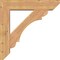 Ekena Millwork Olympic Slat Smooth Bracket w/ Offset Brace, Western Red Cedar, 7 1/2"W x 34"D x 34"H BKT0806X34X34OLY06SWR - alternate 2